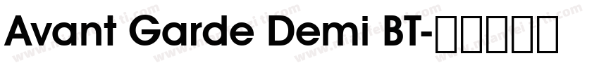 Avant Garde Demi BT字体转换